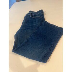 Mother Womens Mid-Rise Straight-Leg Blue Denim Jeans Size 33